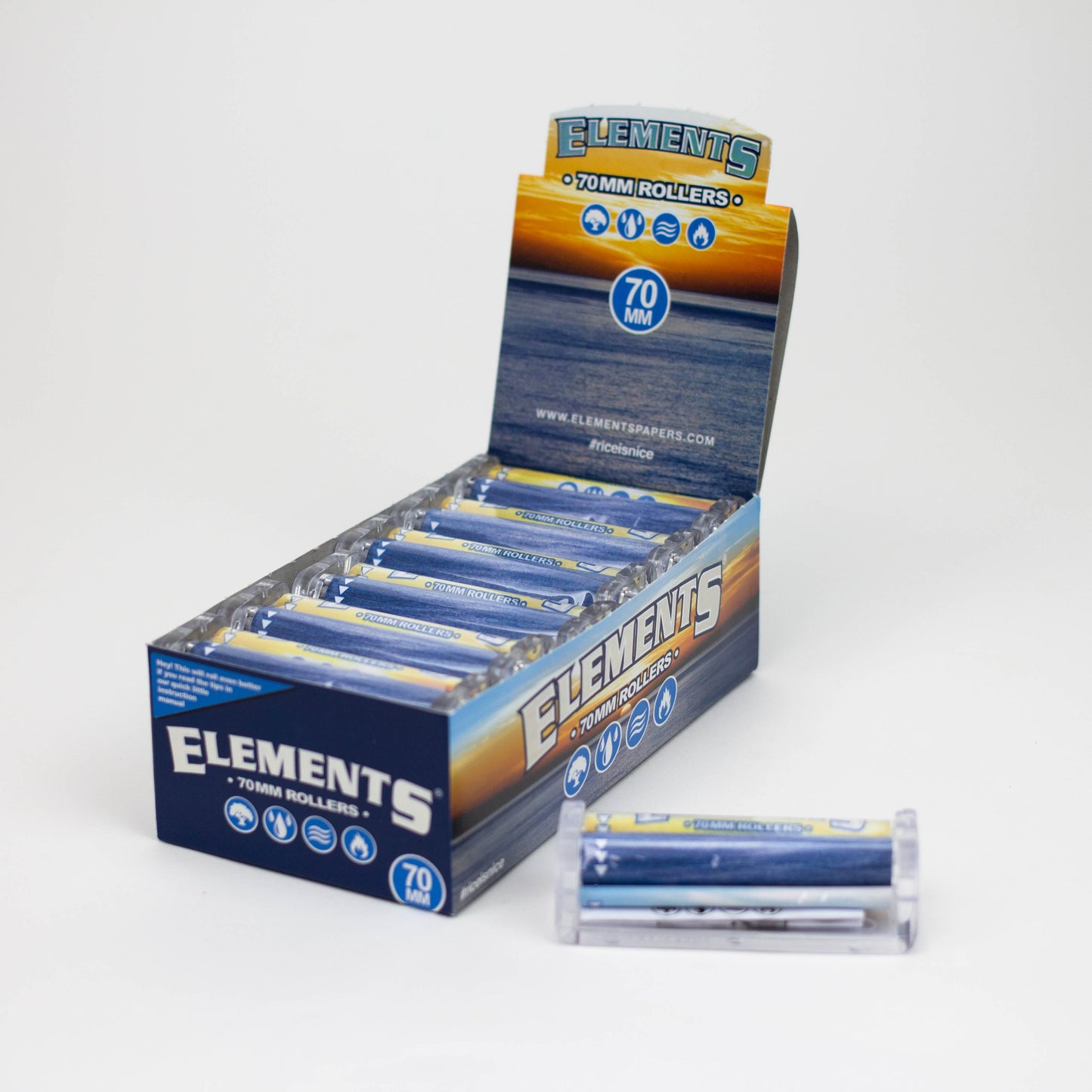 Elements rolling machine display - 12 packs
