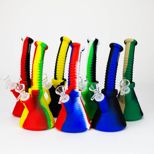 Fortune | 8.5" Angled Silicone Waterpipe-Assorted [SP1019]_0