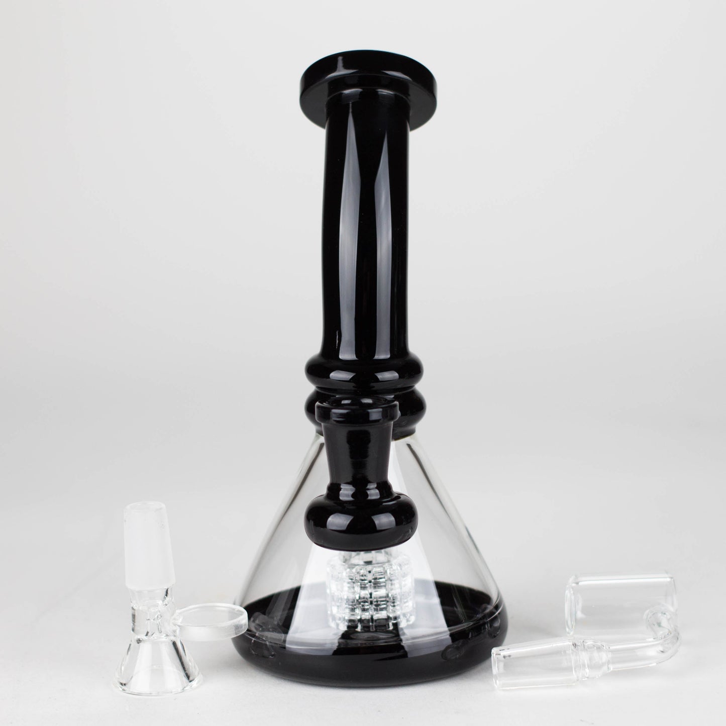 7" 2-in-1 Color accented Rig with perc (Banger and Bowl Included)_1