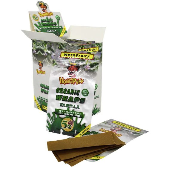HONEY PUFF | ORGANIC FRUIT FLAVORED HEMP WRAPS Boxes of 50