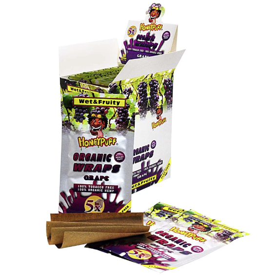 HONEY PUFF | ORGANIC FRUIT FLAVORED HEMP WRAPS Boxes of 50