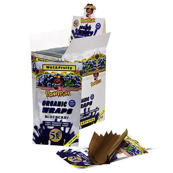 HONEY PUFF | ORGANIC FRUIT FLAVORED HEMP WRAPS Boxes of 50