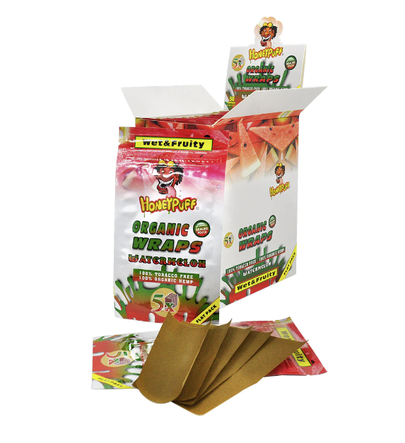 HONEY PUFF | ORGANIC FRUIT FLAVORED HEMP WRAPS Boxes of 50