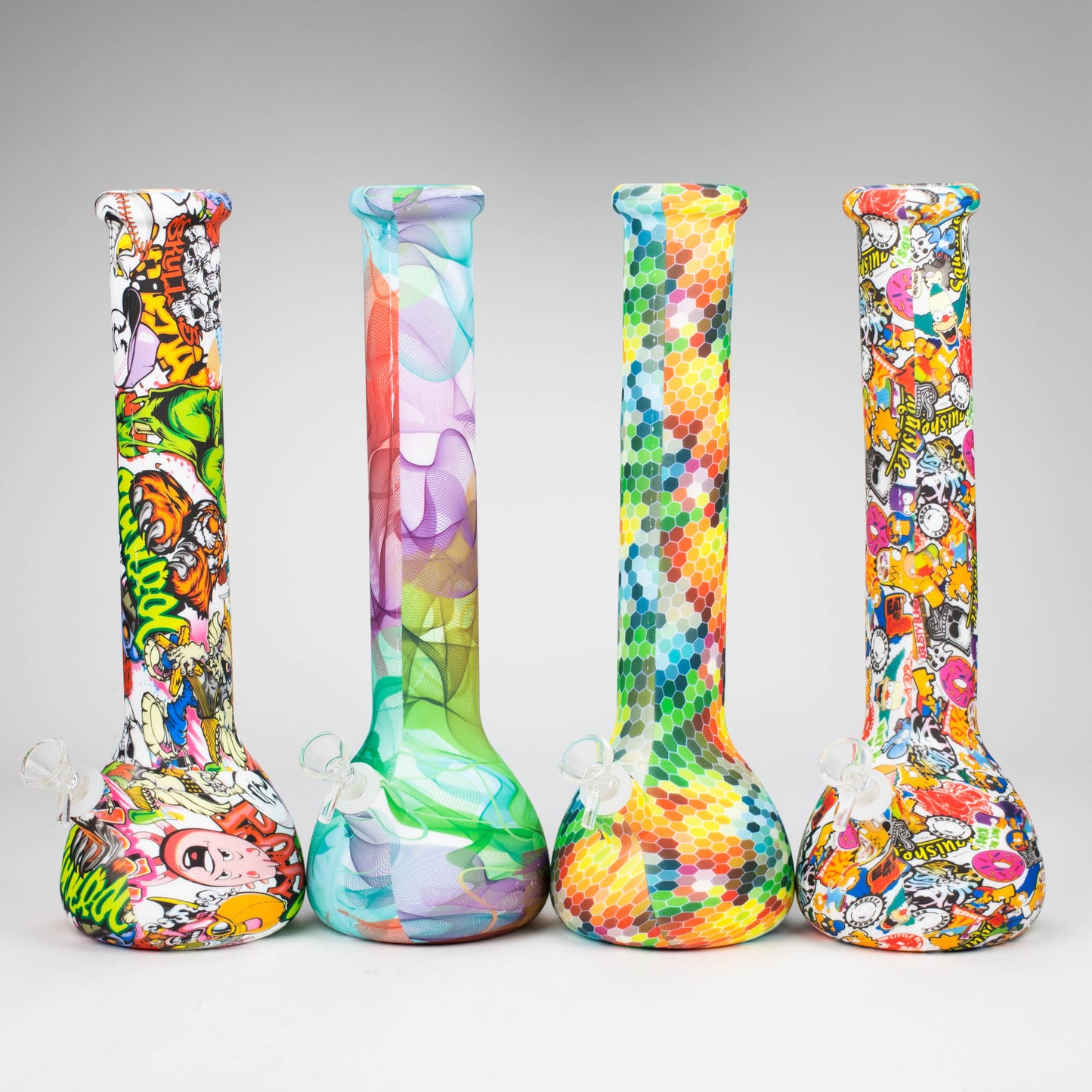 15" detachable silicone water bong - Assorted