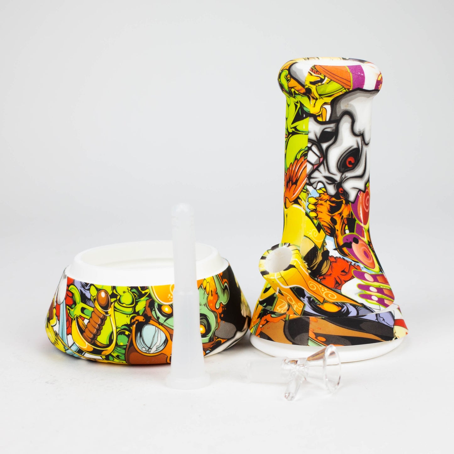 8" Big Beaker base Silicone Bong - Assorted