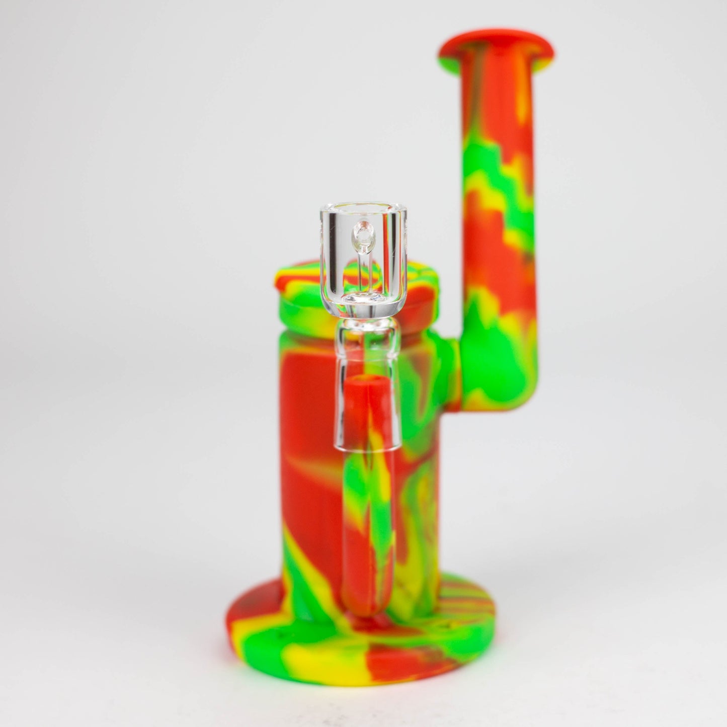 7.5" Silicone Rig with foldable mouthpiece-Assorted