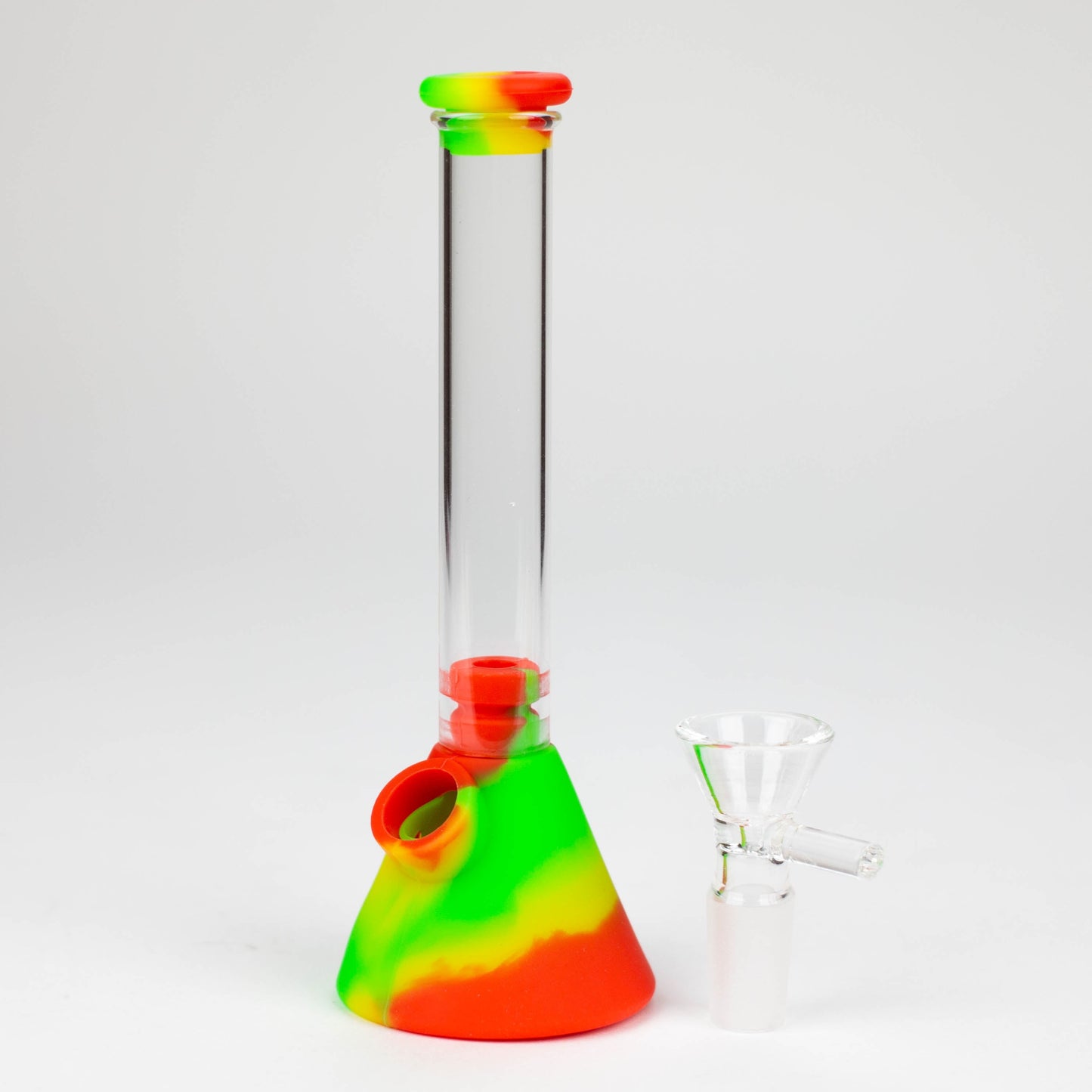6" Silicone Glass Beaker Mini bong-Assorted [H373]_6