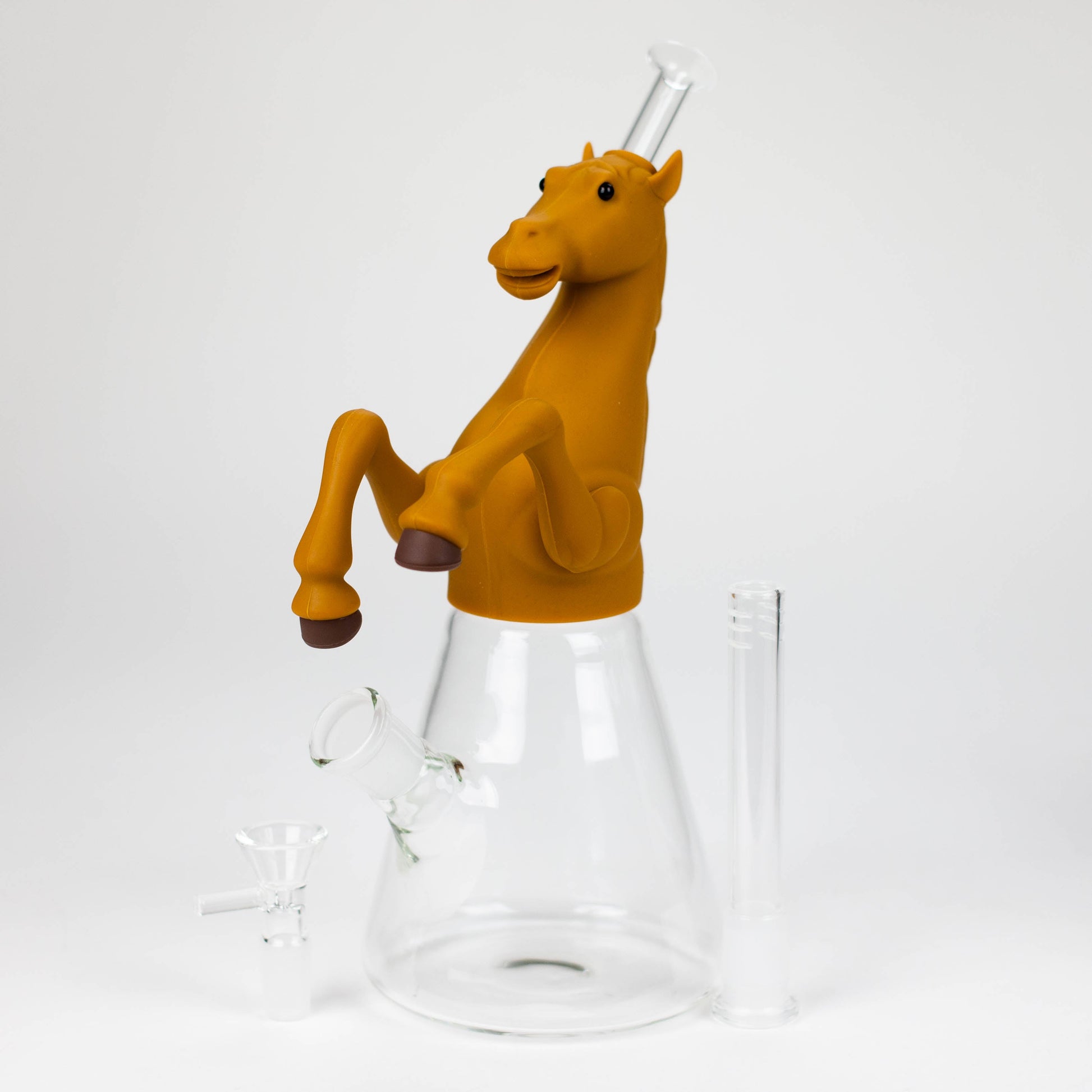10.5" Wild horse glass water pipe-Assorted [H372]_10