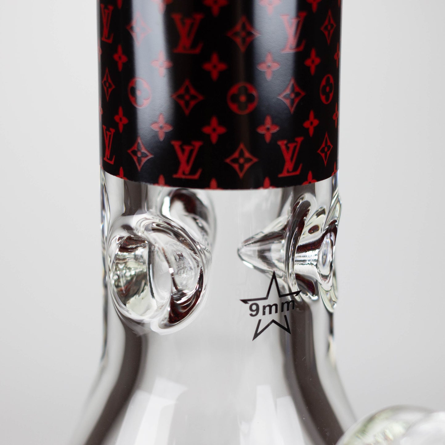 14" Luxury Pattern 9mm glass bong
