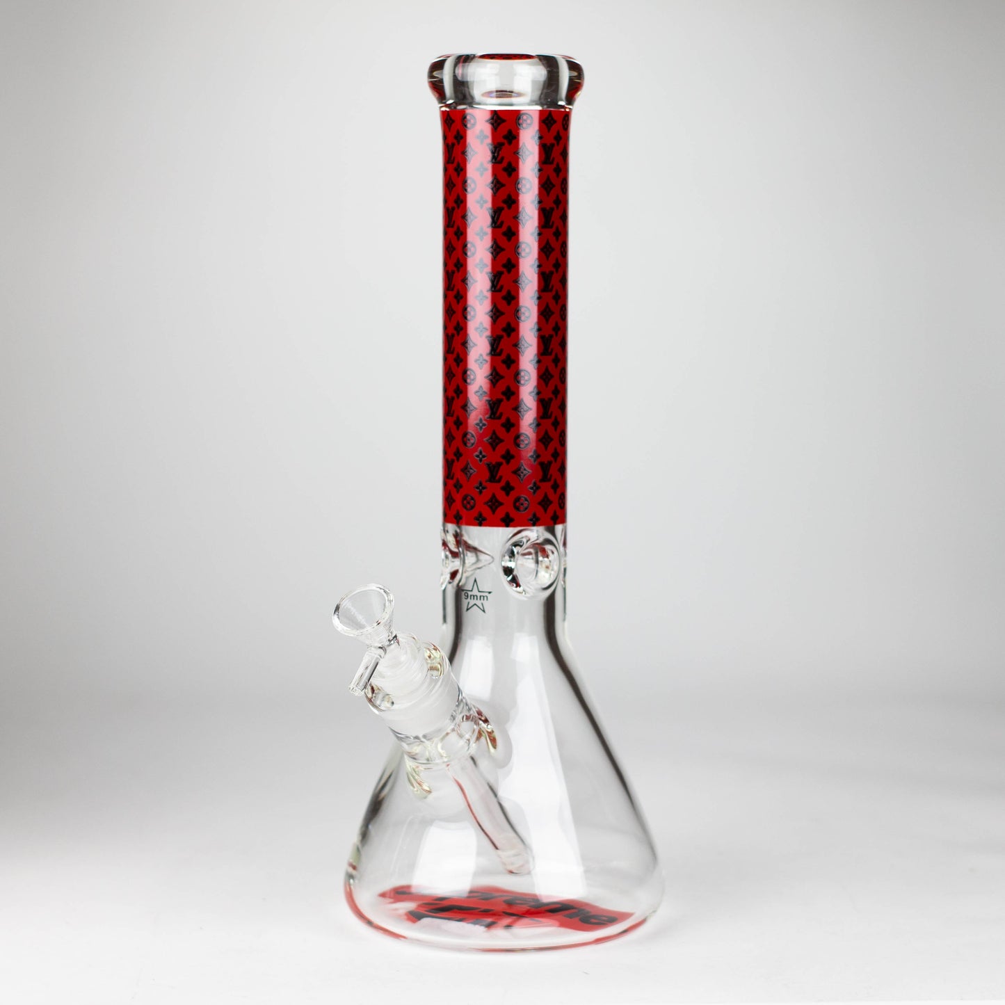 14" Luxury Pattern 9mm glass bong