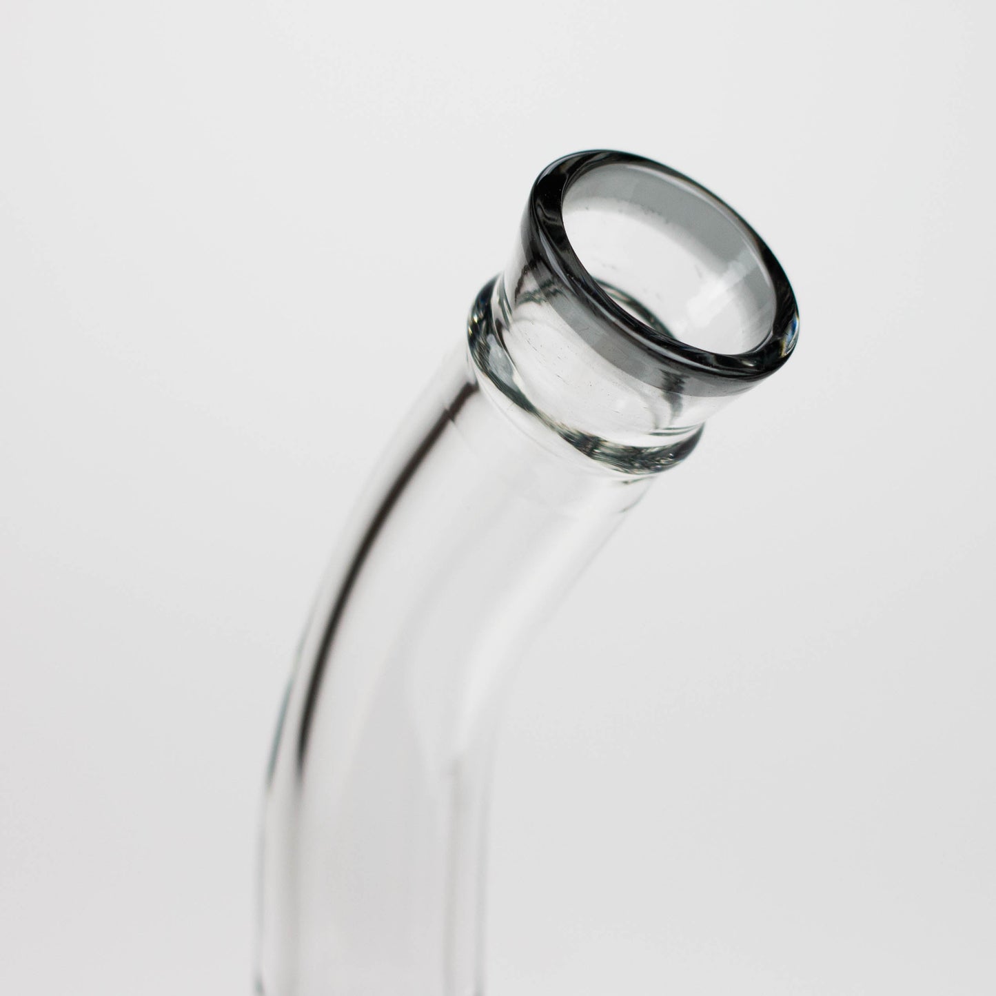 11" Color accented glass bong with honeycomb diffuser-Assorted