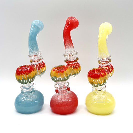 Rasta Bubbler 7" Tall  - Assorted Color