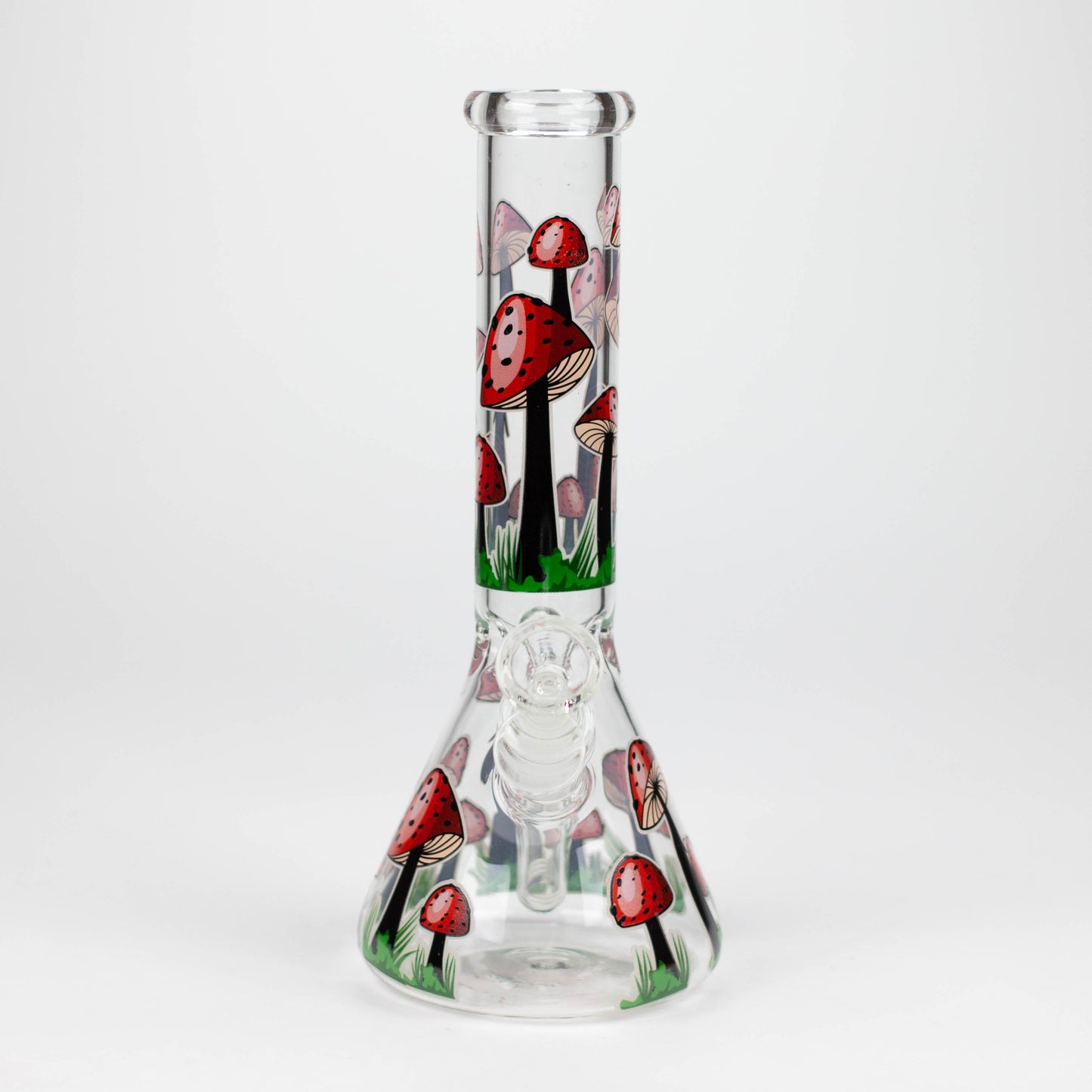 10" Glow in the dark Glass Bong With Mushroom Design_6