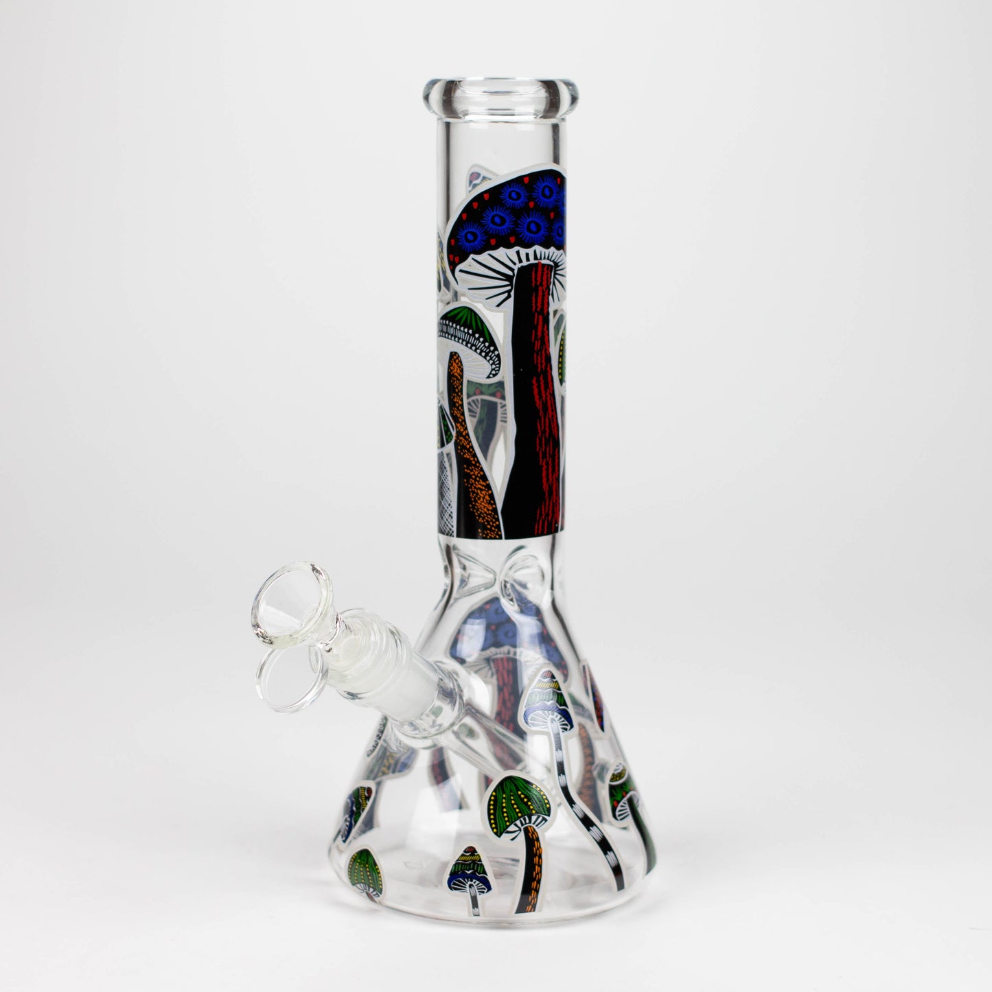 10" Glow in the dark Glass Bong With Mushroom Design_2