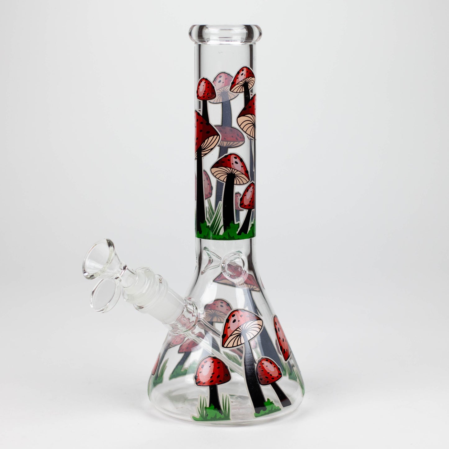 10" Glow in the dark Glass Bong With Mushroom Design_4