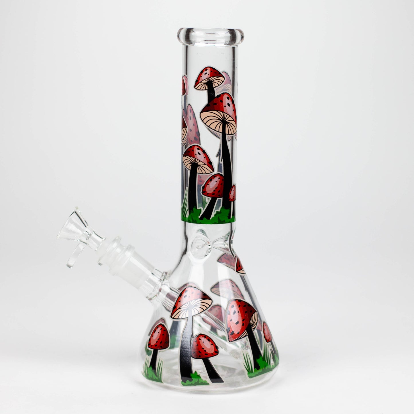 10" Glow in the dark Glass Bong With Mushroom Design_5