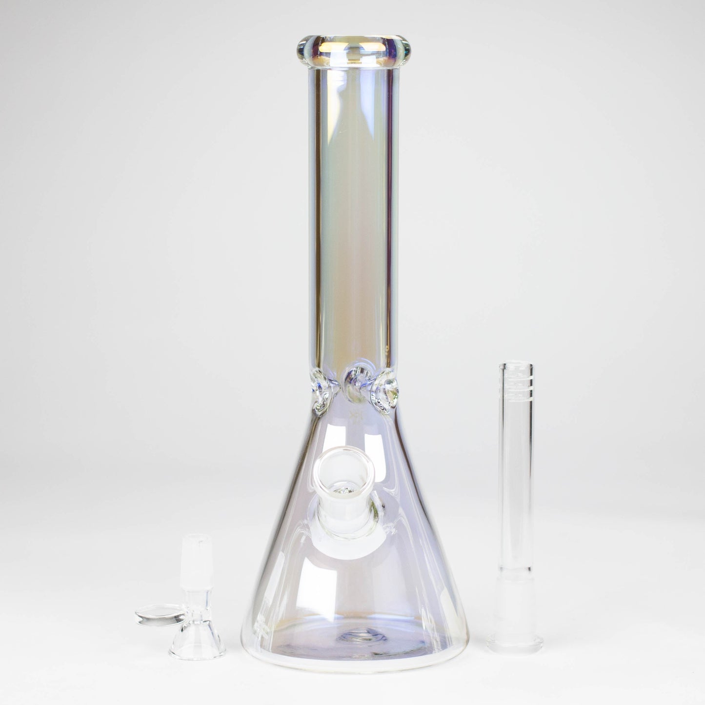 10" 5mm Electroplate Glass Bong Assorted Colour_4
