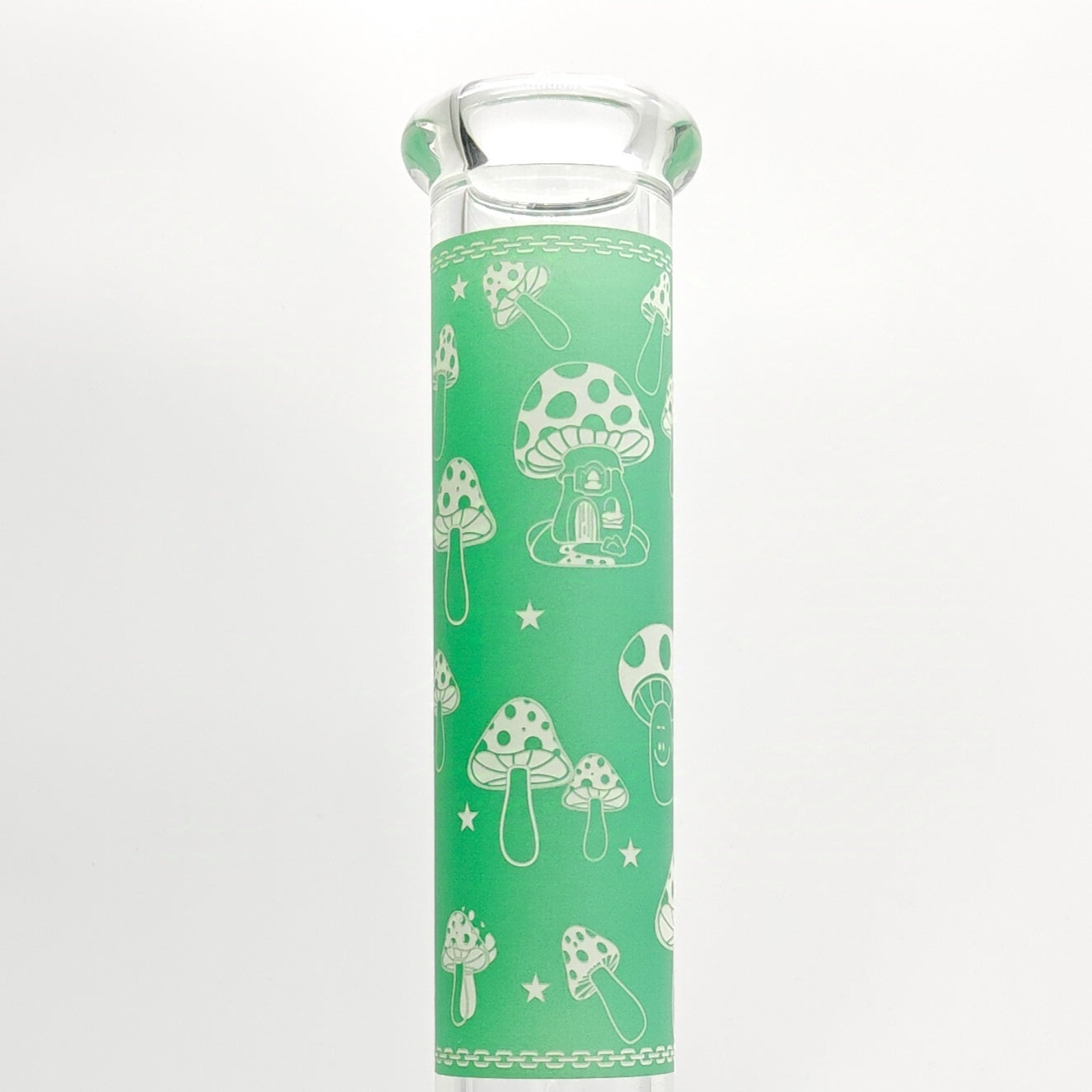 14" 7mm Mushroom Glow in the dark Bong_10