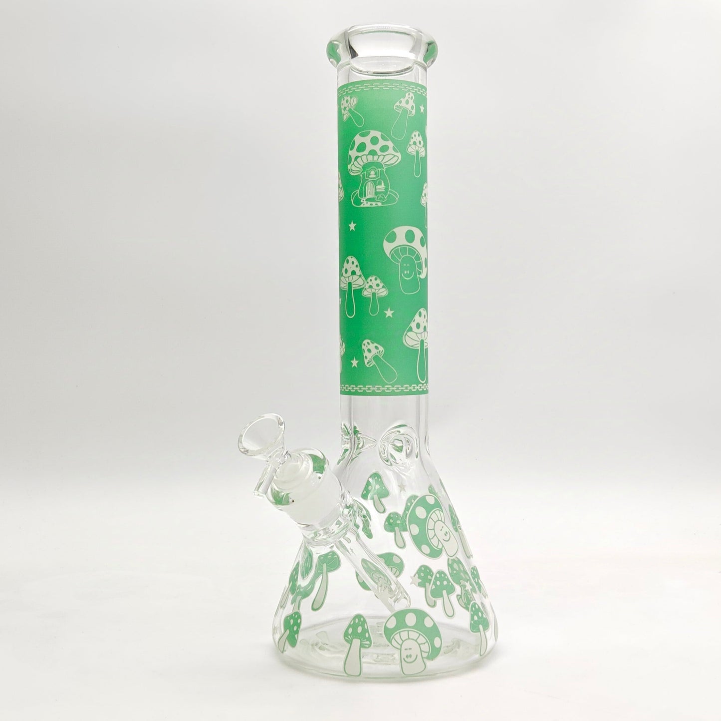 14" 7mm Mushroom Glow in the dark Bong_4