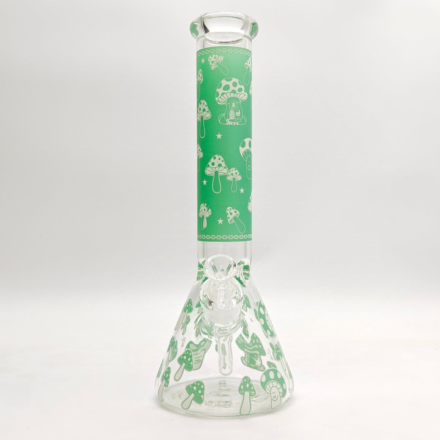 14" 7mm Mushroom Glow in the dark Bong_8