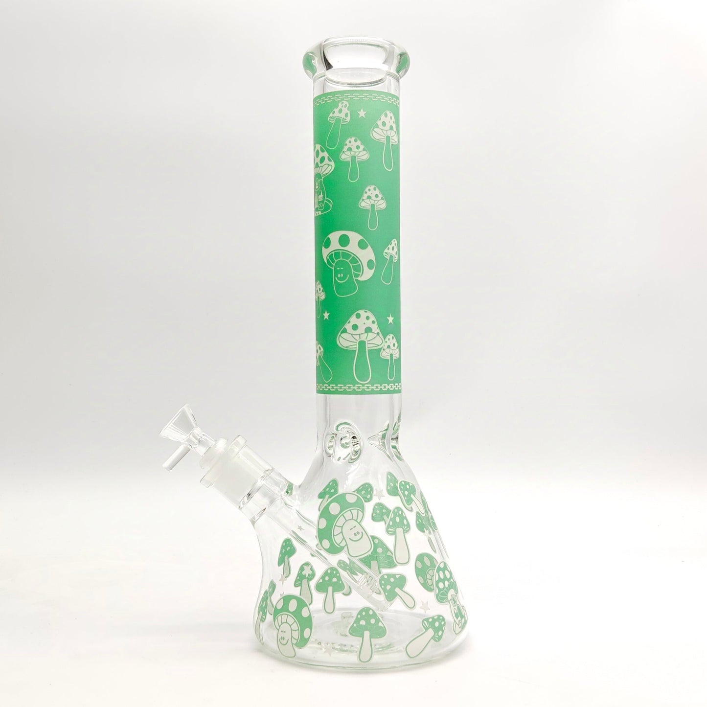 14" 7mm Mushroom Glow in the dark Bong_9