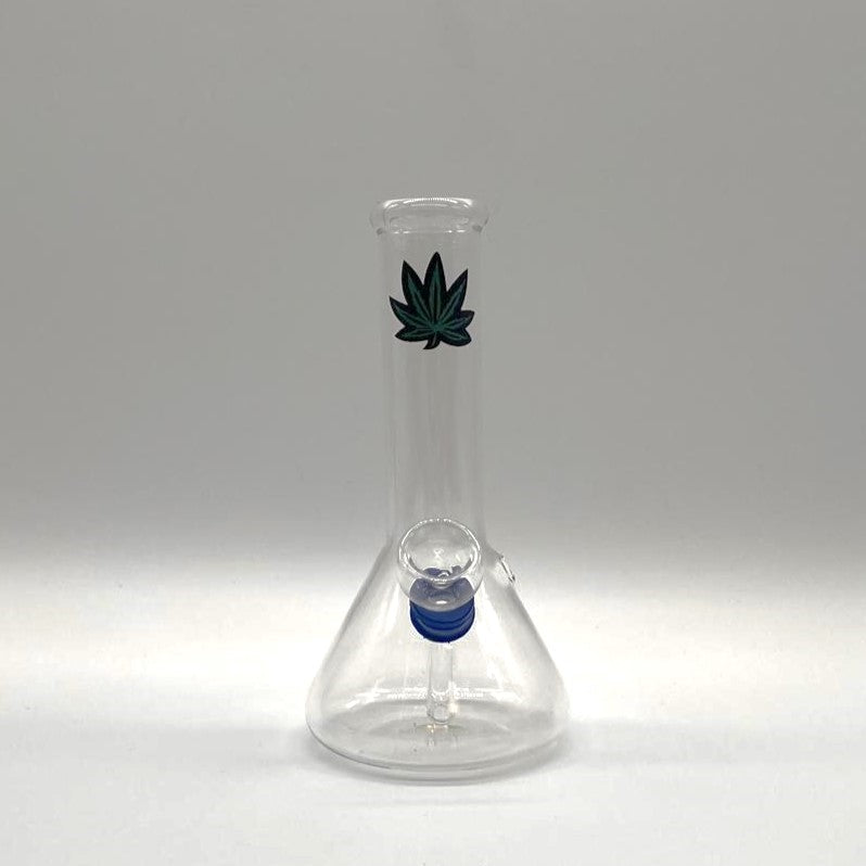 Stamped Glass Water Pipe 6" - Assorted Designs