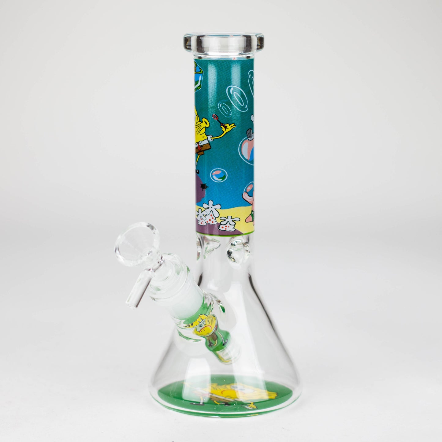 7.5" 4mm Cartoon Design Beaker Bong