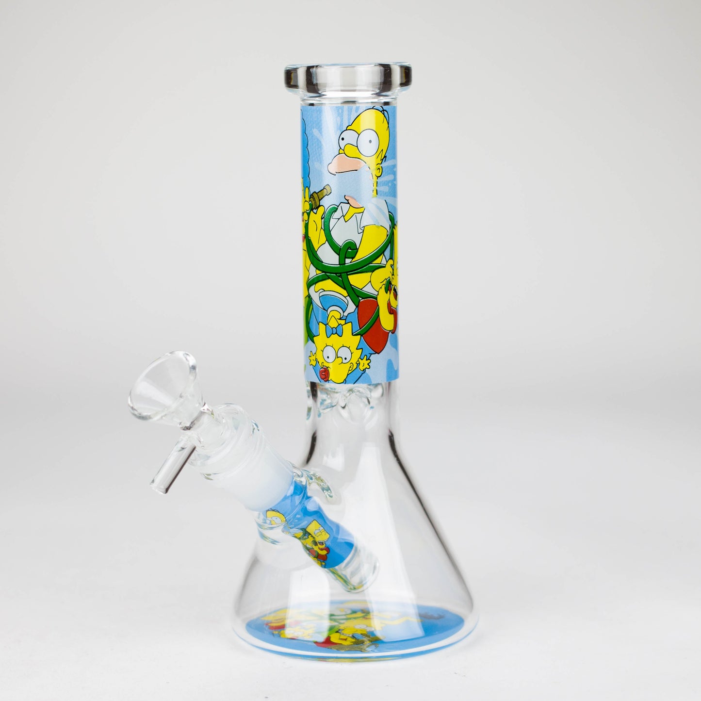 7.5" 4mm Cartoon Design Beaker Bong
