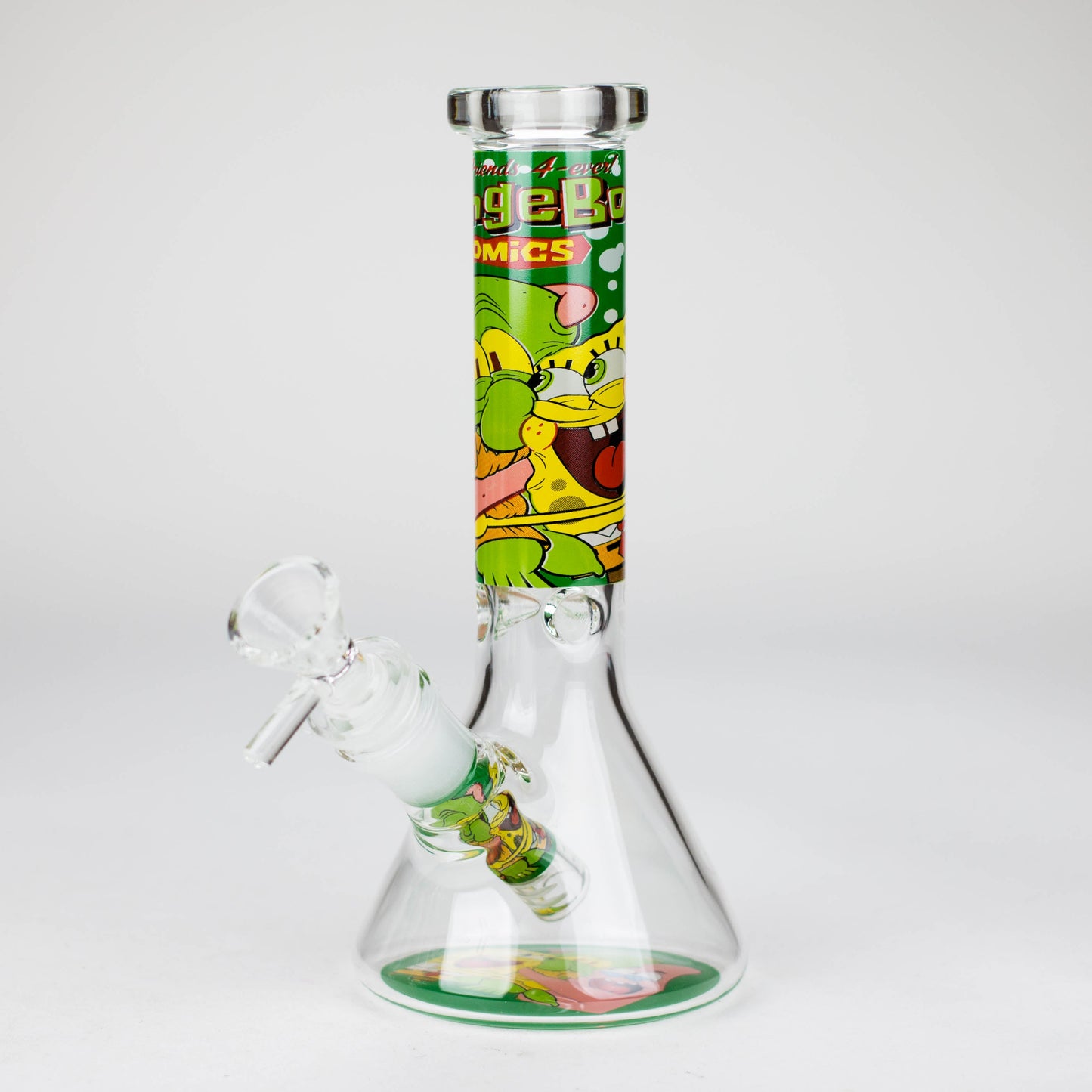 7.5" 4mm Cartoon Design Beaker Bong