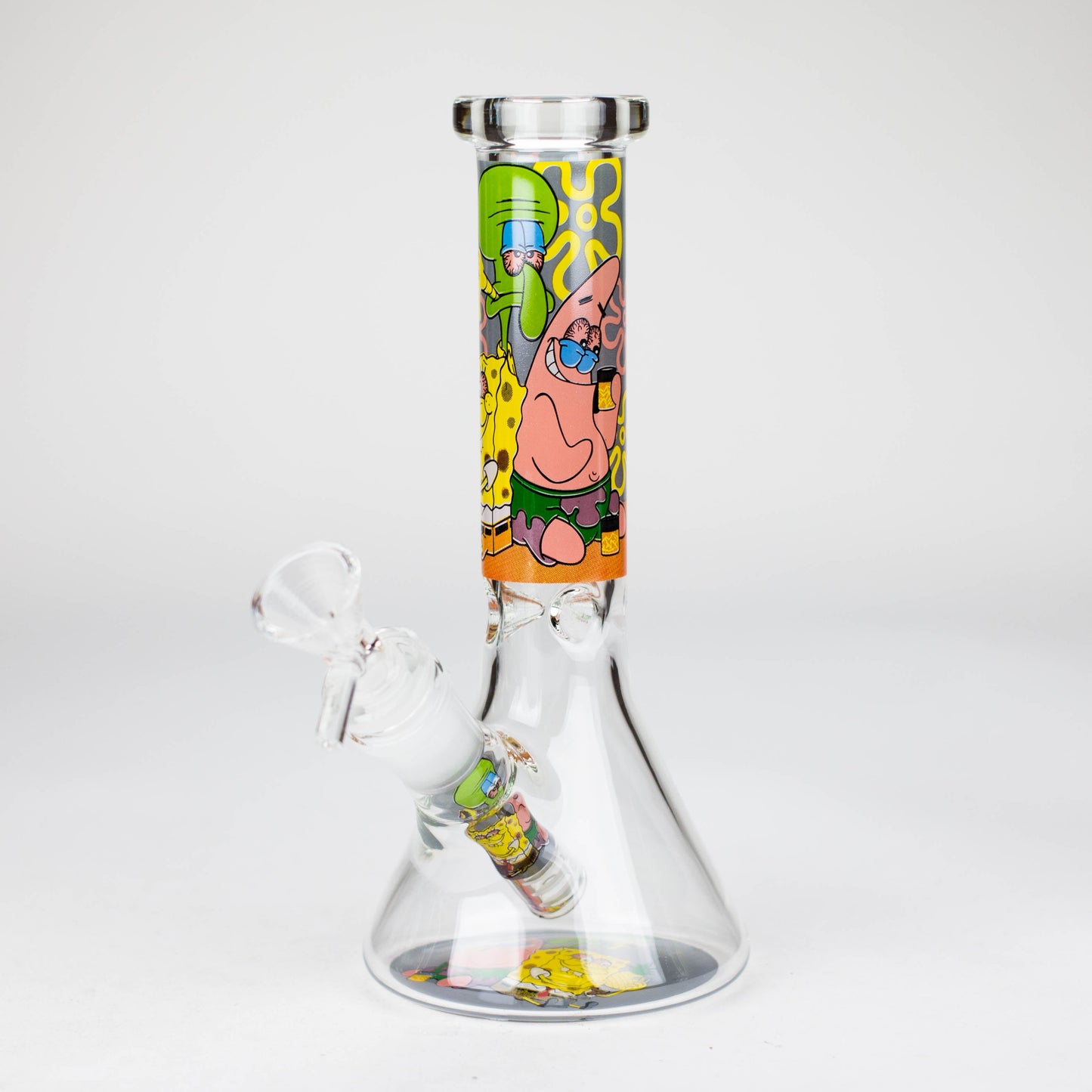 7.5" 4mm Cartoon Design Beaker Bong