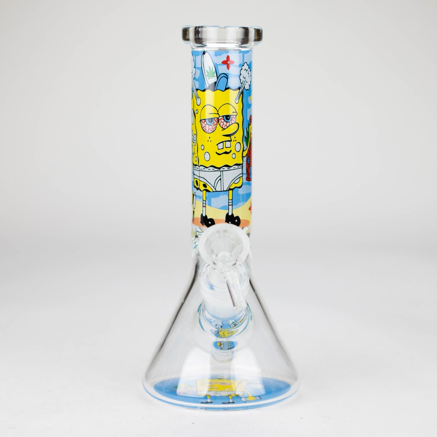 7.5" 4mm Cartoon Design Beaker Bong