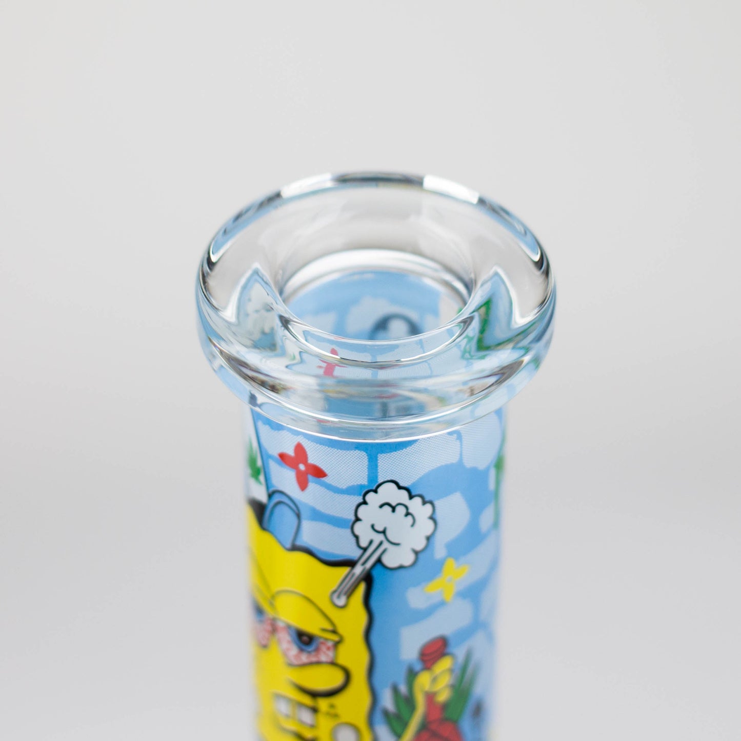 7.5" 4mm Cartoon Design Beaker Bong