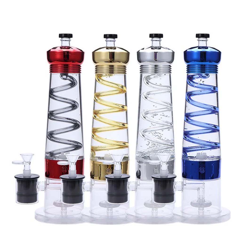 12" Electric lava lamp bong with UFO Perc-Assorted