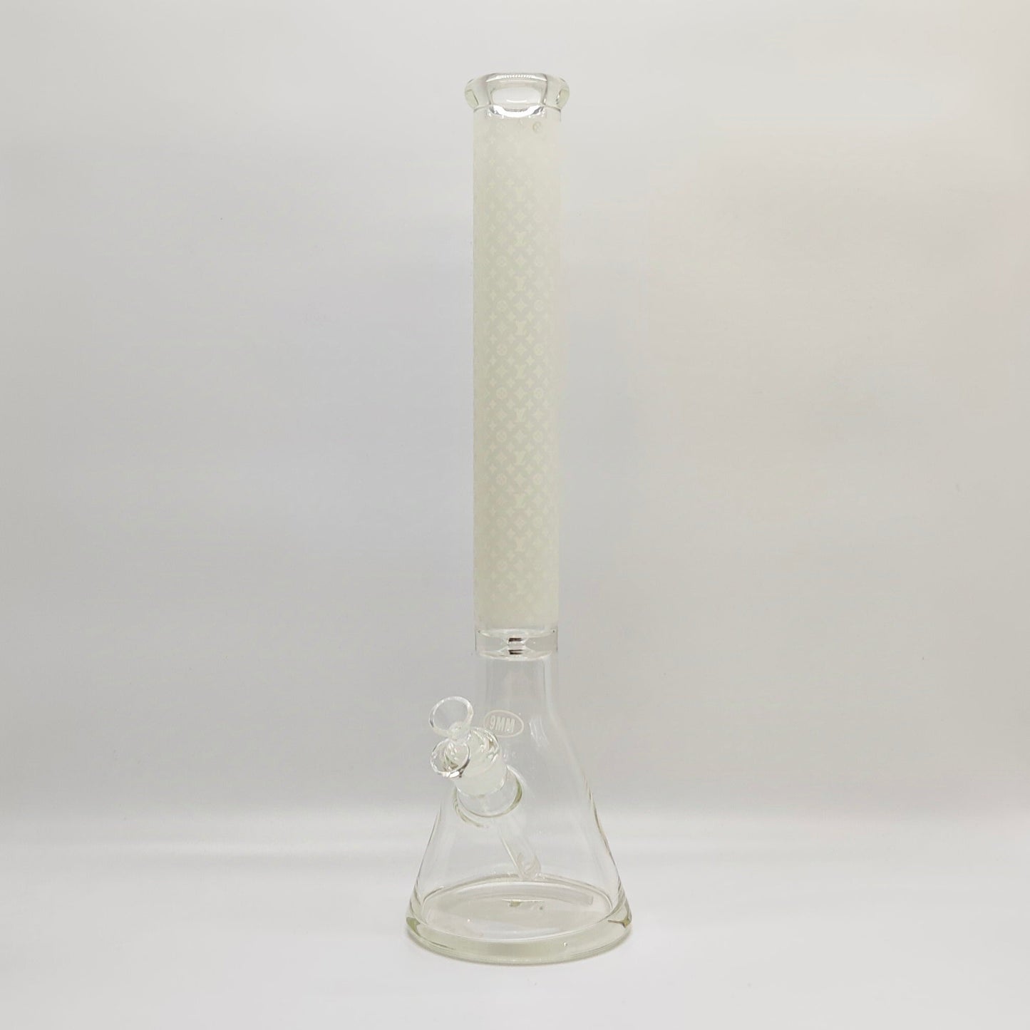 20" Stylish Designed 9mm Glow in the dark Glass Bong