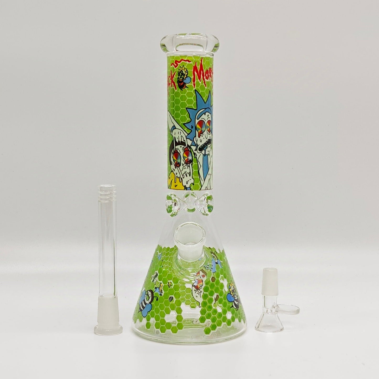 10" 5mm Assorted Design Beaker Bong
