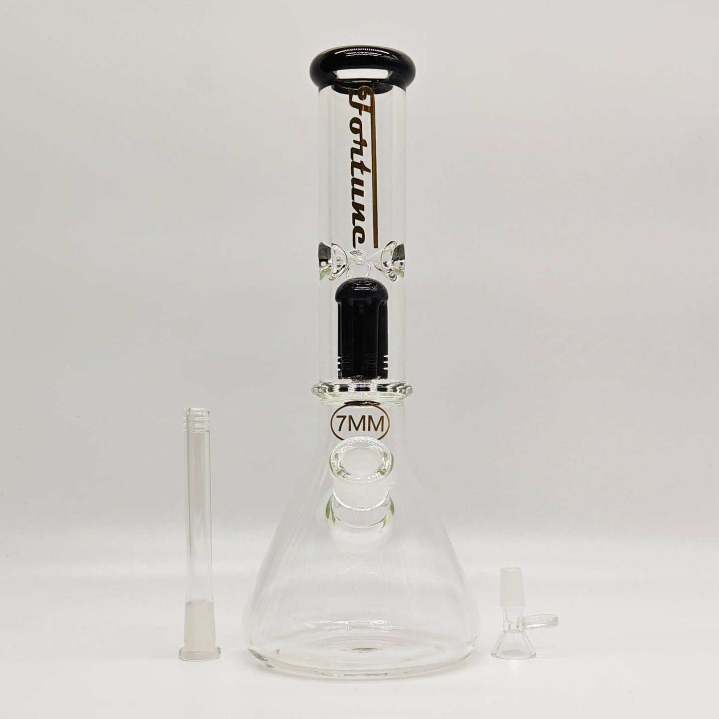 Fortune | 14" 7mm Tree Percolator Beaker Glass Bong
