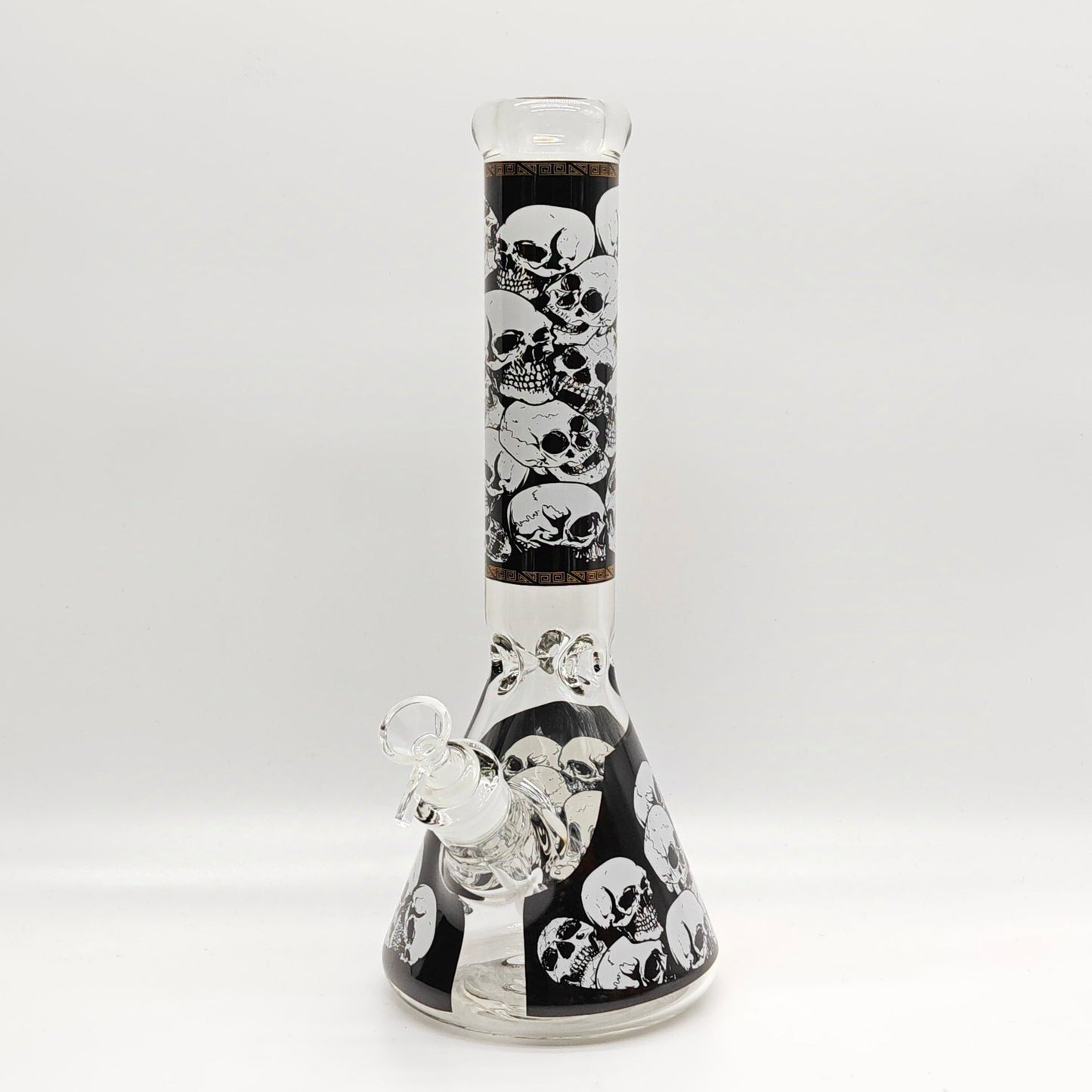 14" 7mm Skull Beaker Glass Bong