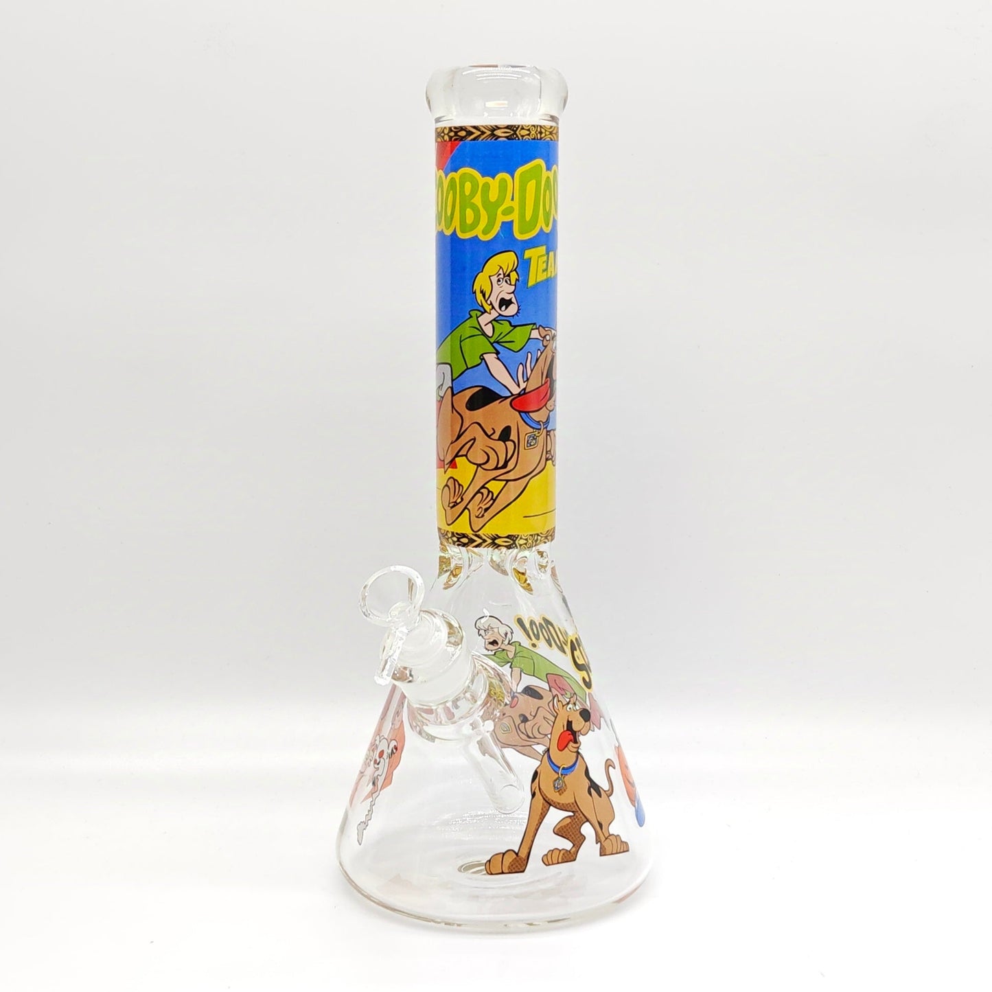 14" 7mm Cartoon Beaker Glass Bong