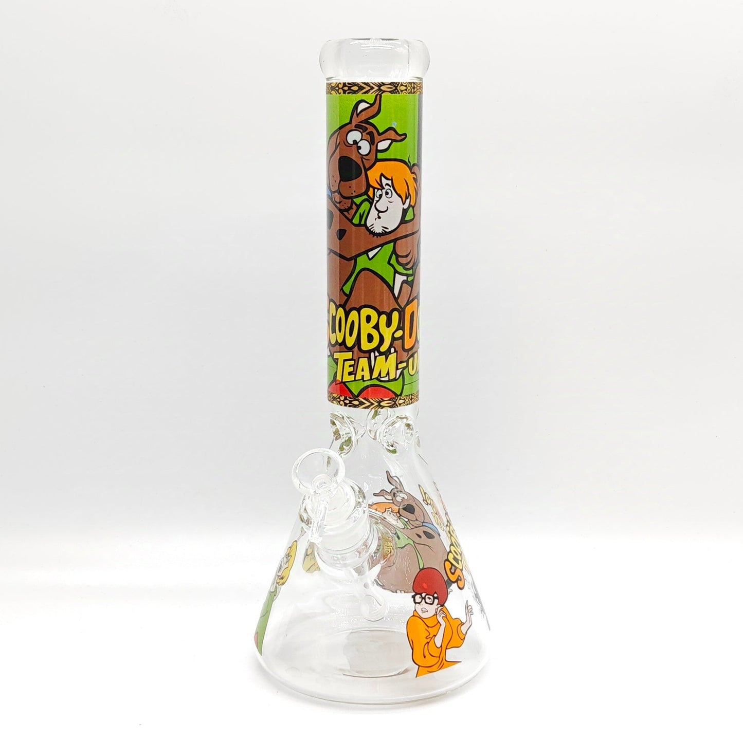 14" 7mm Cartoon Beaker Glass Bong