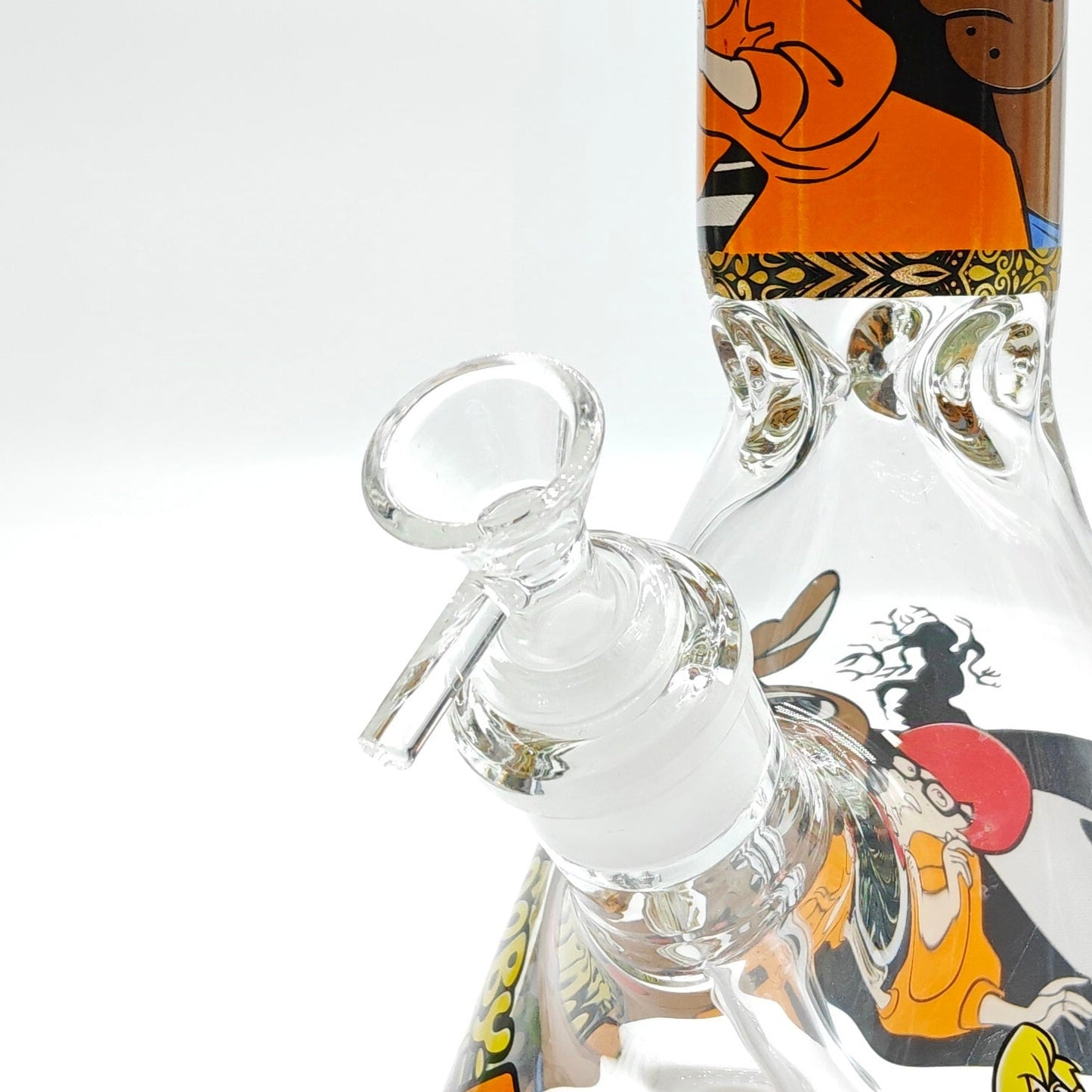 14" 7mm Cartoon Beaker Glass Bong