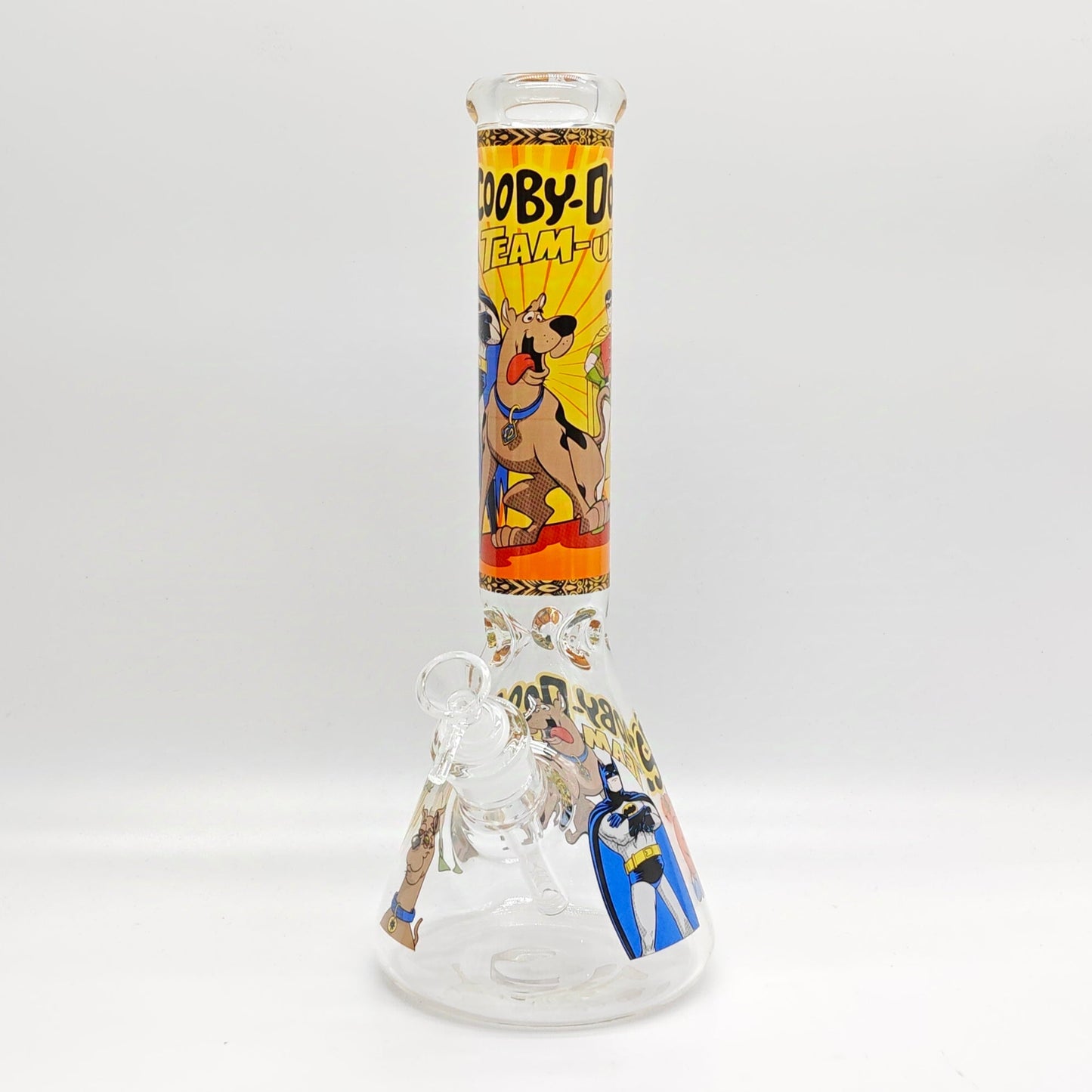 14" 7mm Cartoon Beaker Glass Bong