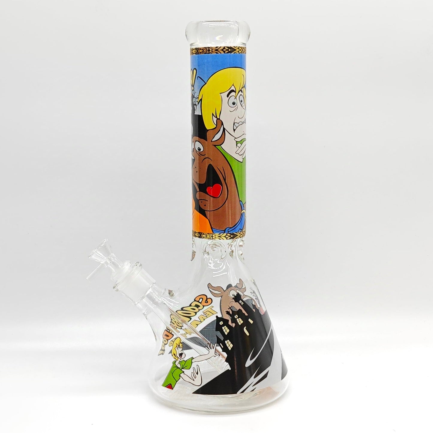 14" 7mm Cartoon Beaker Glass Bong