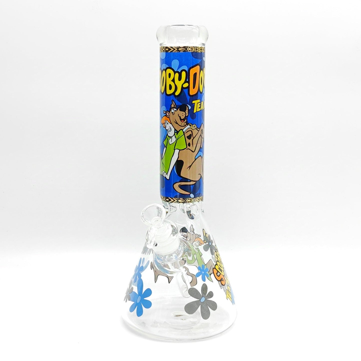 14" 7mm Cartoon Beaker Glass Bong
