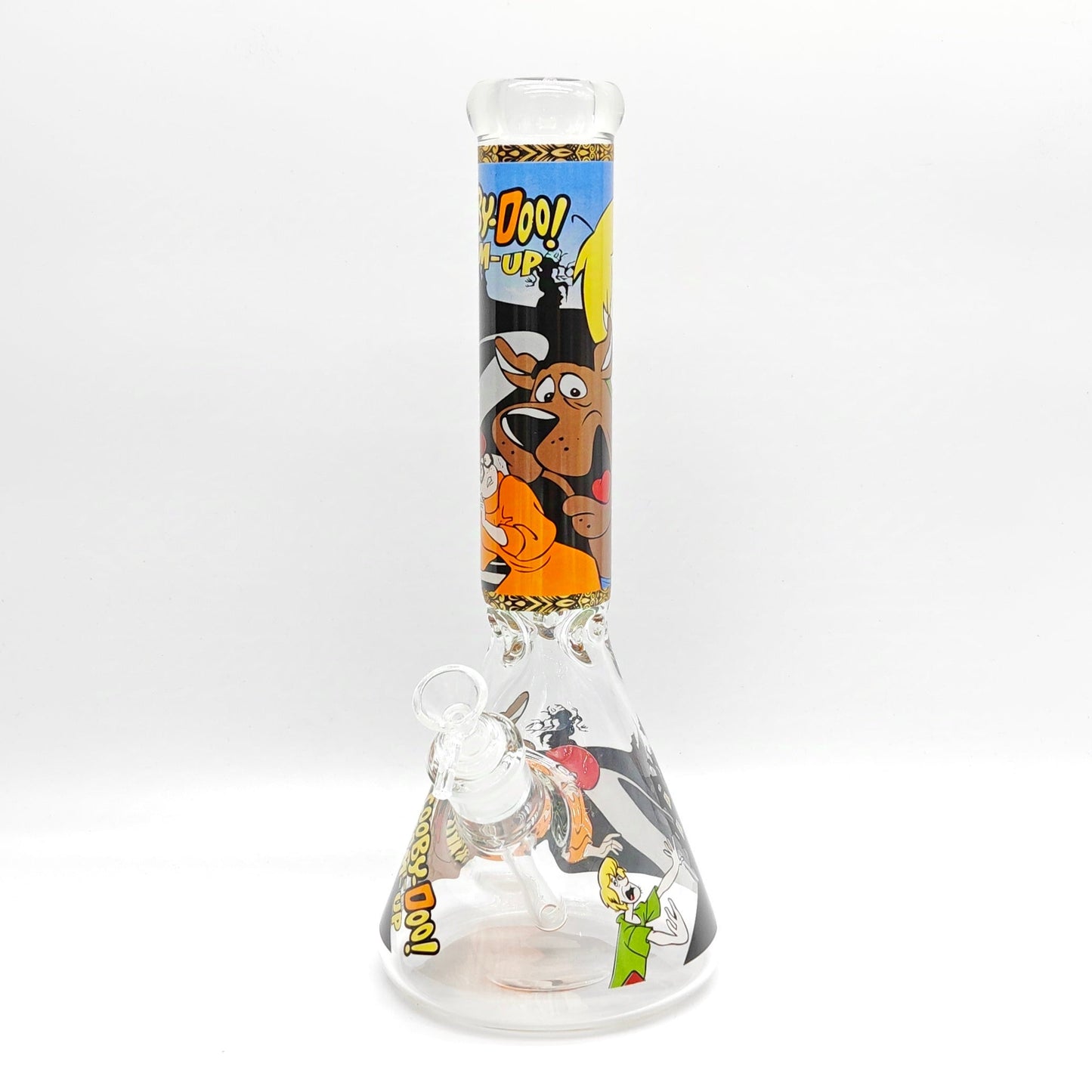 14" 7mm Cartoon Beaker Glass Bong