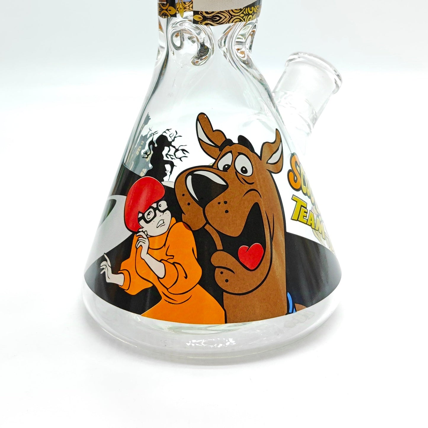 14" 7mm Cartoon Beaker Glass Bong