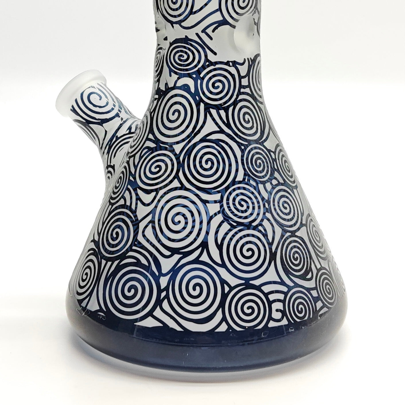 14" 5mm Abstract Design Beaker Glass Bong