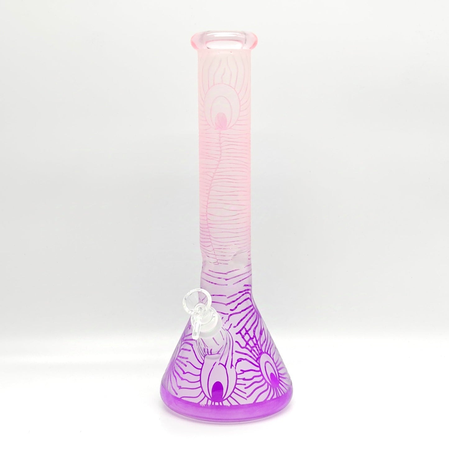 14" 5mm Abstract Design Beaker Glass Bong