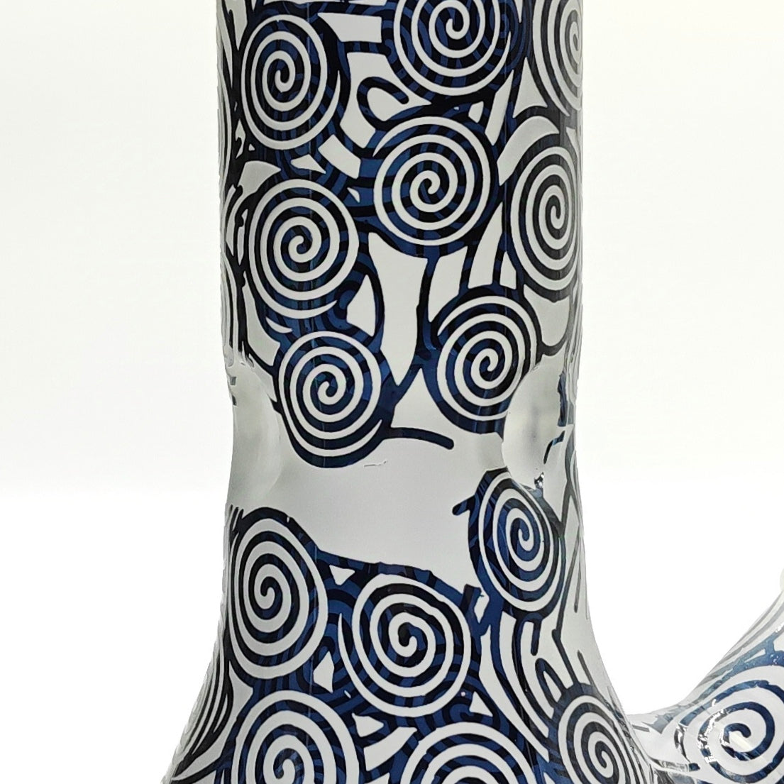 14" 5mm Abstract Design Beaker Glass Bong