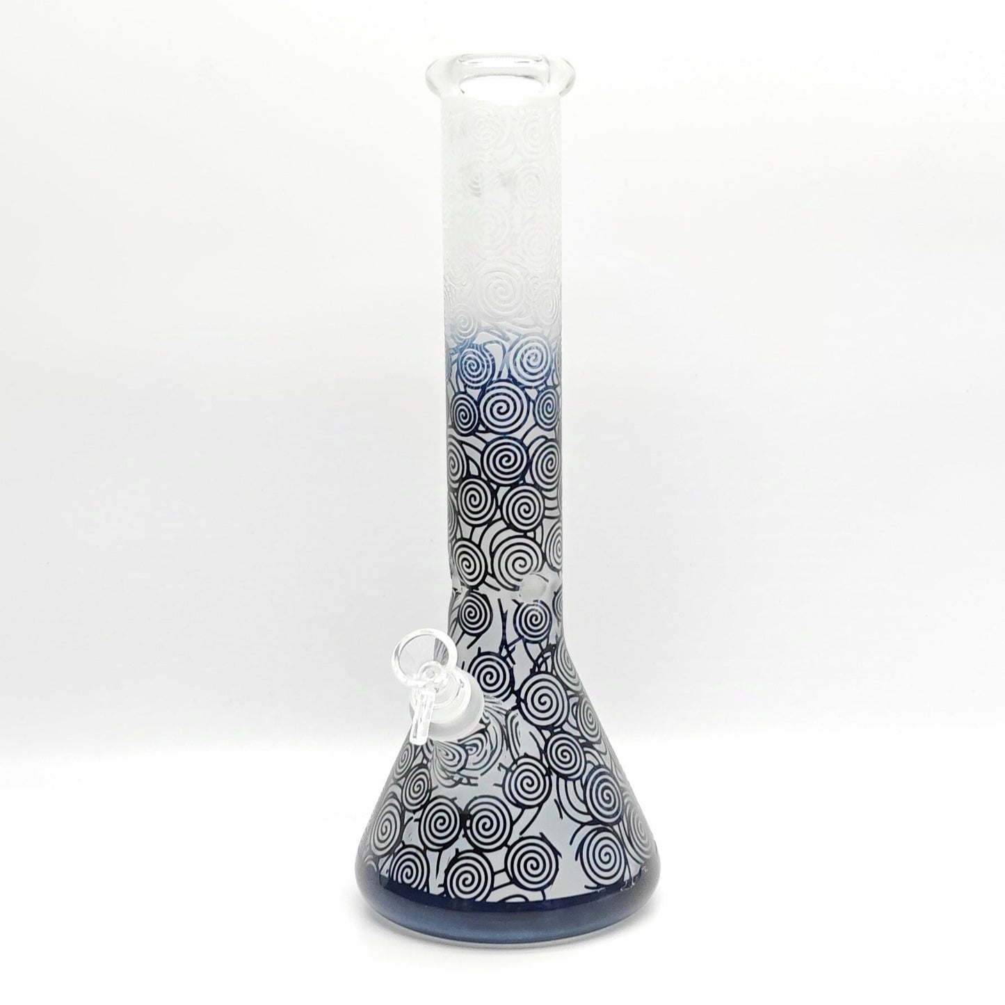 14" 5mm Abstract Design Beaker Glass Bong