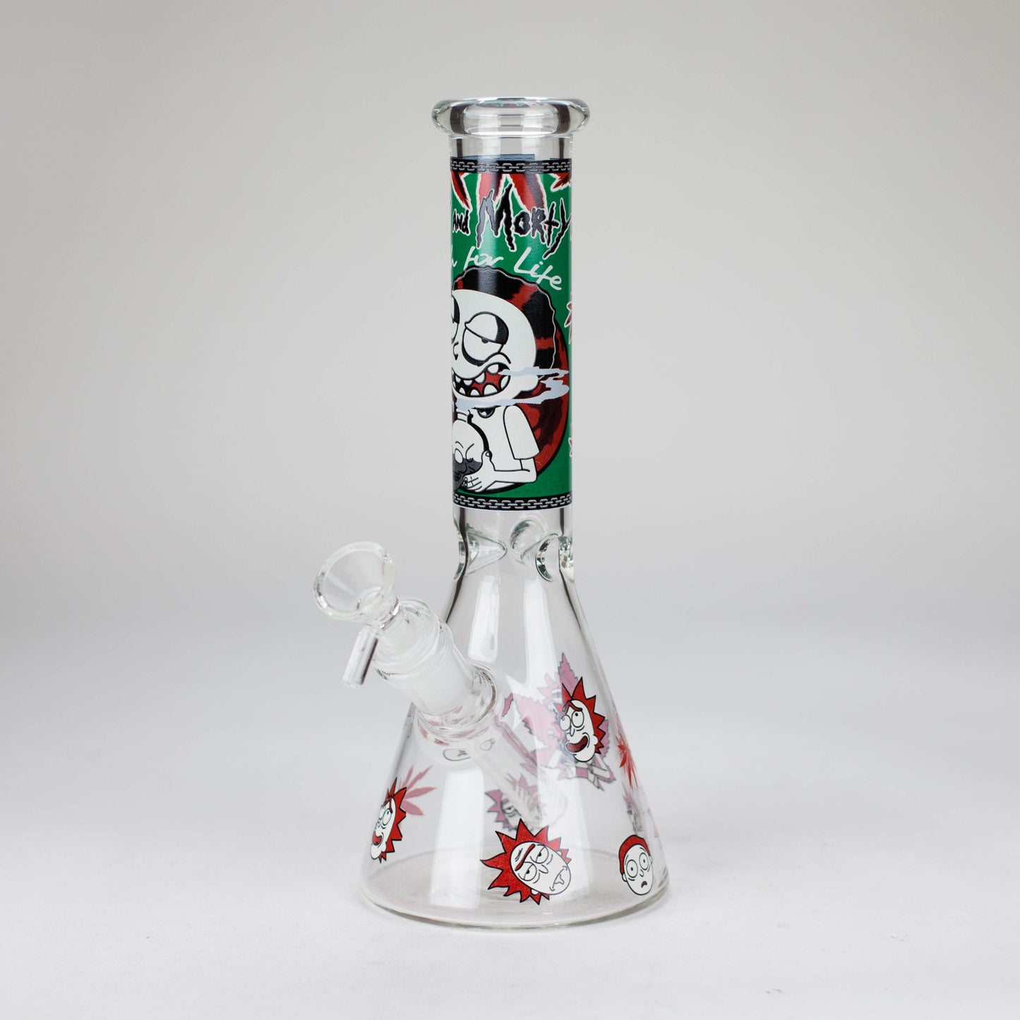 10" Comic Blast Glow in the dark Glass Bong
